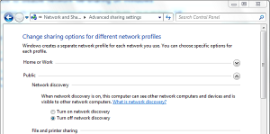 how to properly set up network file sharing