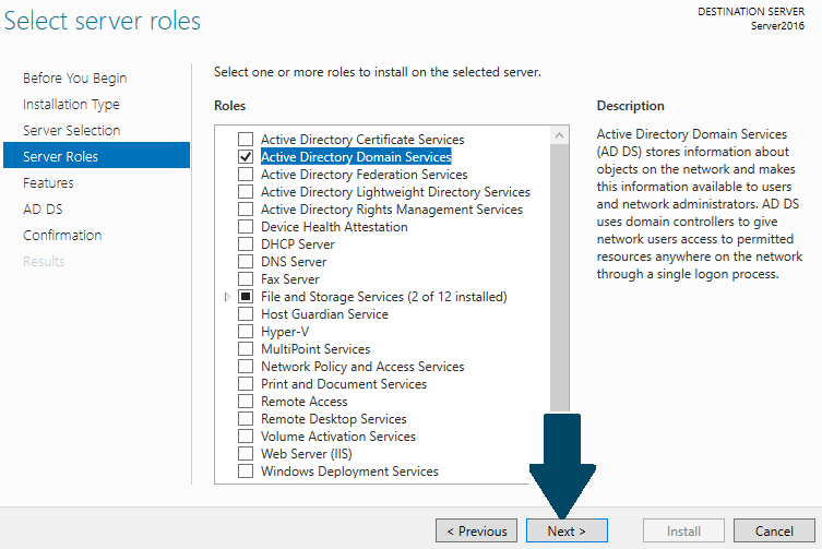 where is active directory domain services
