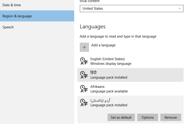 How to Change System Language in Windows 10