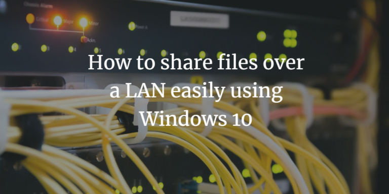 share file lan windows 10