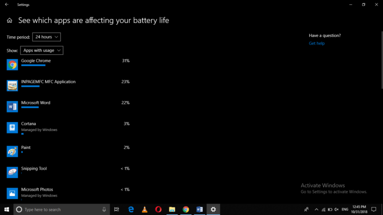 windows 7 battery status