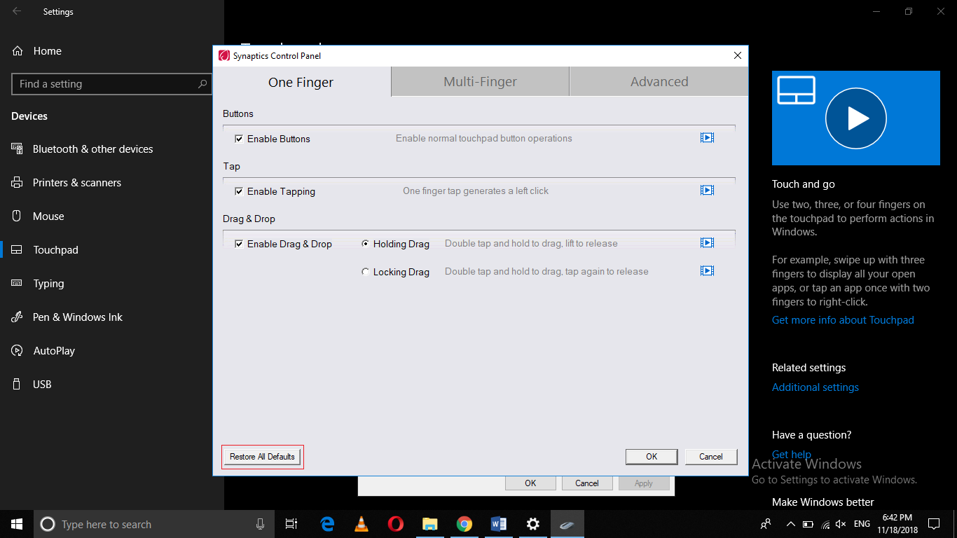 Default performance tuning settings have been. Synaptics Touchpad settings. Тачпад виндовс 11. Language settings Windows 11 блокнот. Windows 10 default settings.