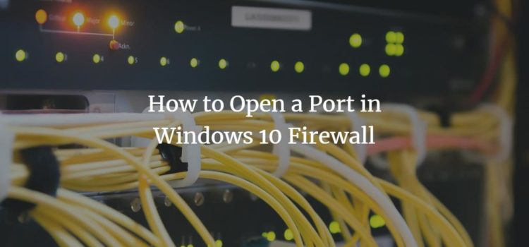 windows firewall open port