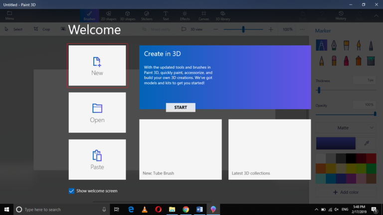 how to turn on grid in paint 3d
