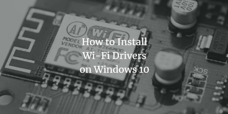 installing intel wlan driver for microsoft windows 10