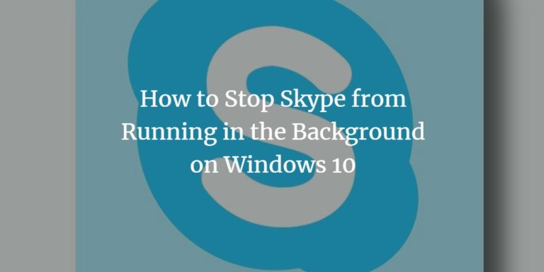 stop skype from running in the background in android