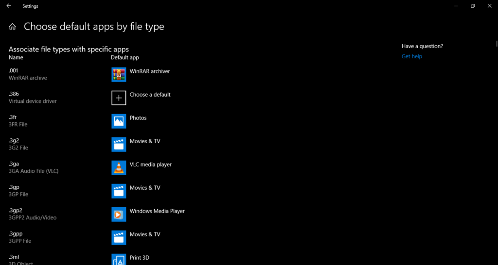 How To Associate A File Extension With A Specific Application In Windows 10