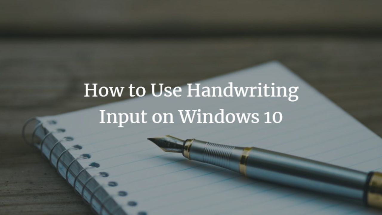 how to turn off handwriting to text windows 10