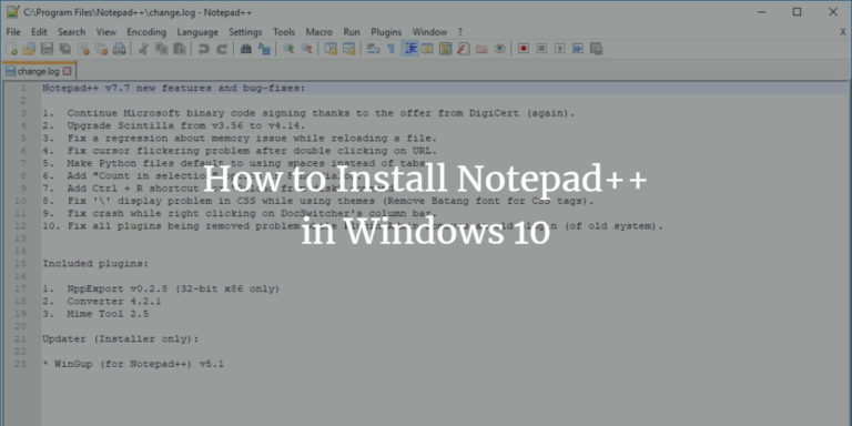 instal Notepad++ 8.5.4