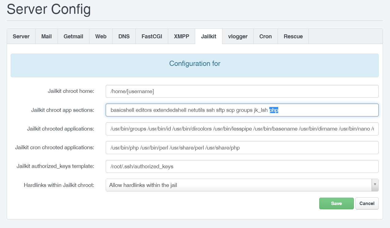 ISPCONFIG SSH Key. ISPCONFIG.