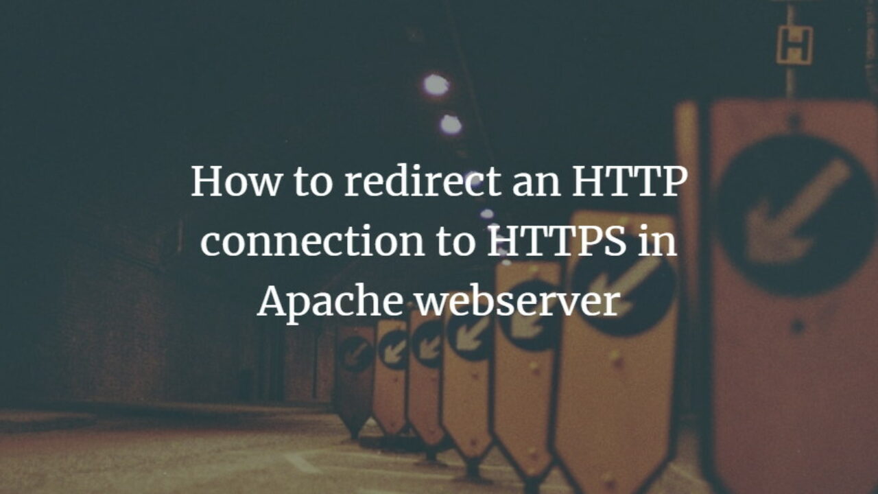 Apache forward http to https settings