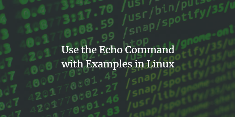 16-echo-command-examples-in-linux