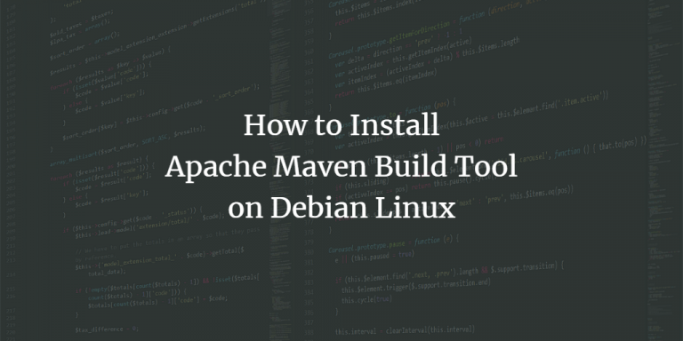 how-to-install-apache-maven-build-tool-on-debian-linux