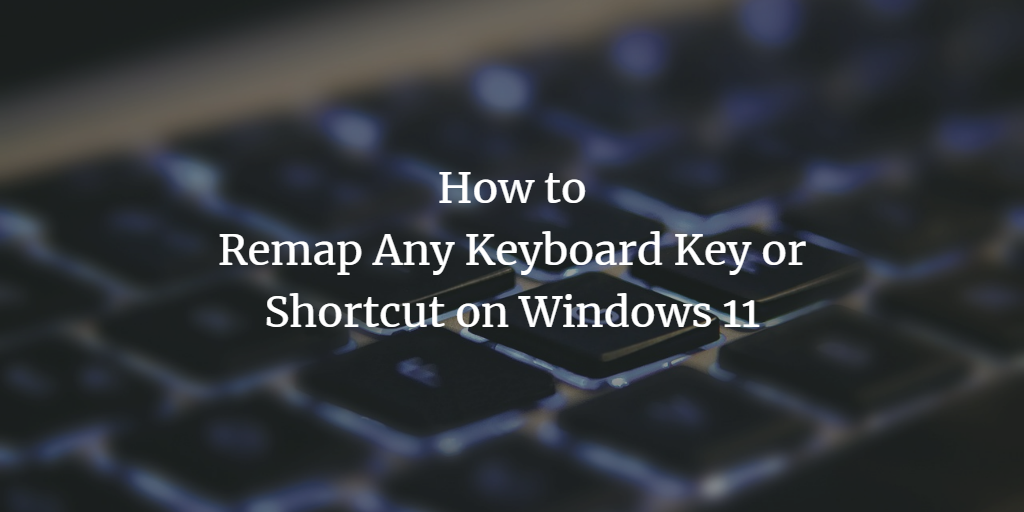 Windows Remap Key