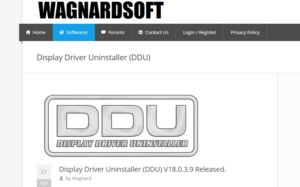 download display driver uninstaller windows 10