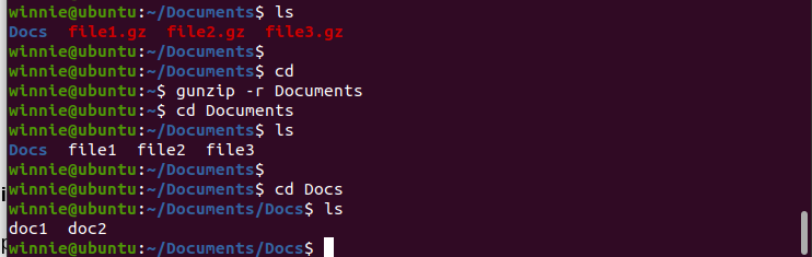 Decompress files recursively